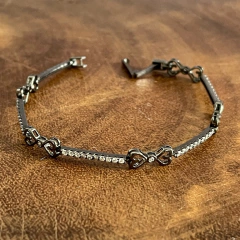 Pulseira Riviera Ródio Negro - Zircônia Branca