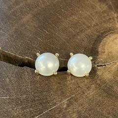 Brinco Pérola - Banho Ouro