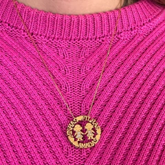 Colar Minhas Filhas Amadas - Banho Ouro na internet