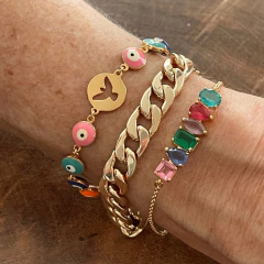 Pulseira Elo Grumet - Banho Ouro - comprar online