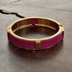 Bracelete Couro Pink - comprar online