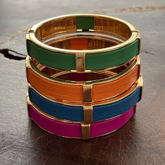 Bracelete Couro Azul - loja online