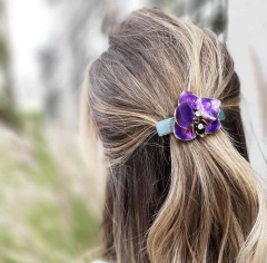 Presilha Orquídea Esmaltada Verde na internet