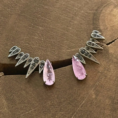 Brinco Lola - Ródio Negro