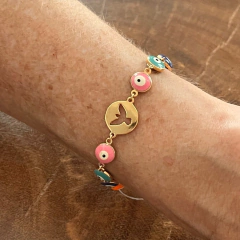 Pulseira Olho Grego - Banho Ouro - comprar online