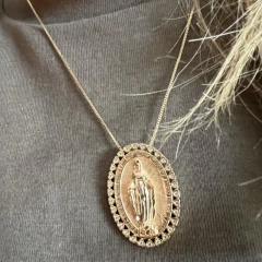 Colar Nossa Senhora Das Graças - Banho Ouro na internet