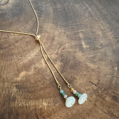 Colar Pérola Barroca e Jade - comprar online