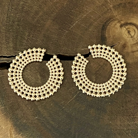 Brinco Argola Frontal - Banho Ouro