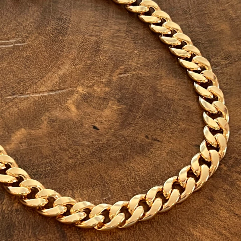 Choker Elo Grumet - Banho Ouro