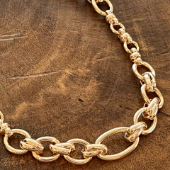 Corrente Vários Elos - Banho Ouro - comprar online