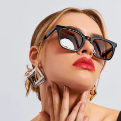 Brinco Losango -Banho Ródio - comprar online