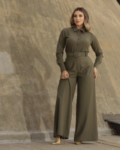 CALÇA NANA VERDE OLIVA - Três Irmãs
