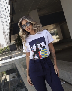 CALÇA GESSYKA AZUL MARINHO - Três Irmãs