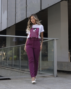 CALÇA BRUNA ROXA - comprar online