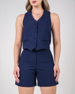 SHORT ISIS AZUL MARINHO - Três Irmãs