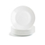 Set X6 Platos Playos Blancos Redondos Arcopal Lisos Vidrio