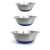 Set X3 Bowls Ensaladera Acero Inoxidable Reposteria Silicona