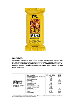 BLISTER FUERZA - Barrita de cereal x 12 unidades - Molé Alimentos