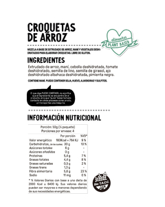 CROQUETAS DE ARROZ CAPRESE. SIN TACC - tienda online