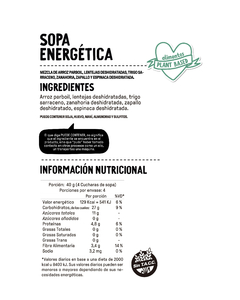 Sopa Energética, Sin tacc en internet