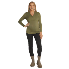 Imagen de Remera escote cruzado para Embarazo y Lactancia de Modal