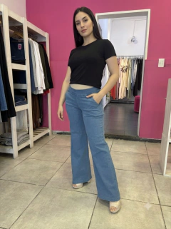 Jeans Wide tiro bajo - Seni Ropa Maternal