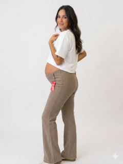 Pantalón Oxford sin Corte Maternal de Invierno