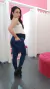Jeans Chupín con Tajo en Botamanga