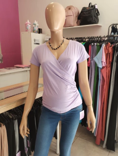 Remera Cruzada de Modal para Embarazo y Lactancia - tienda online