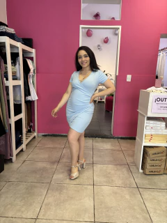 Vestido Corto Cruzado para Embarazo y Post parto - tienda online