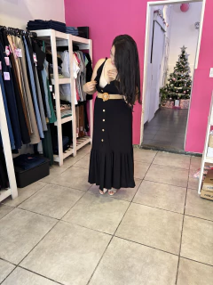 Vestido de Lino Abotonado - Seni Ropa Maternal