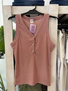 Musculosa con Broches Apta Embarazo y Lactancia - Seni Ropa Maternal