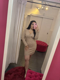 Vestido Lanilla con Nudo en Escote - tienda online