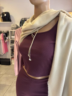 Conjunto Top y Pantalón Oxford para Embarazo y Post Parto - Seni Ropa Maternal