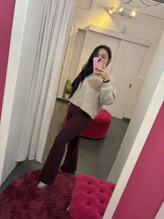 Pantalón Oxford con Despunte sin corte Maternal