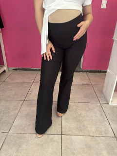 Pantalón Oxford Bengalina con Faja -sin corte maternal-
