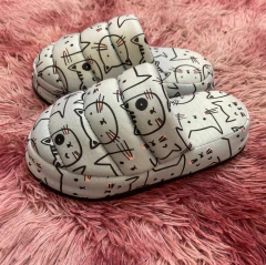 Pantufla algodón estampada gatitos en internet