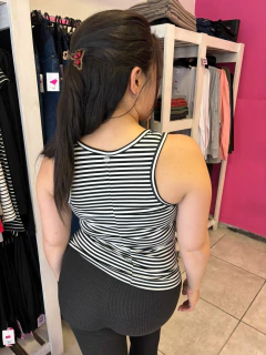 Musculosa rayada al cuerpo Embarazo y Lactancia - tienda online