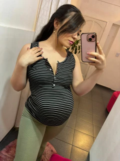 Musculosa rayada al cuerpo Embarazo y Lactancia