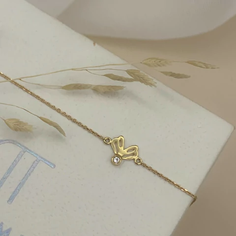 Pulseira Baby Atreva-se! Ouro 18K - Coleção Liberdade