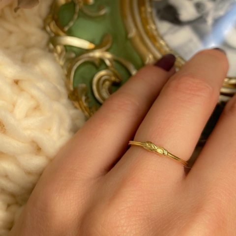 Anel Nozinho - Ouro 18k