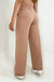 Wide leg moletinho cappuccino - comprar online