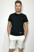 Camiseta algodão preta