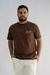 Camiseta over crown brand marrom - República Oficial