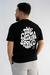 Camiseta over crown brand preta na internet