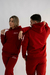 Canguru moletom athleisure vermelho - comprar online