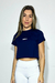 Cropped dry fit marinho