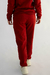 Calça jogger moletom athleisure vermelho - loja online
