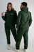 Calça jogger moletom athleisure verde na internet