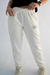 Calça jogger moletom athleisure off white - comprar online